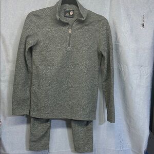 Orage Kids Gray Thermal Underwear Set